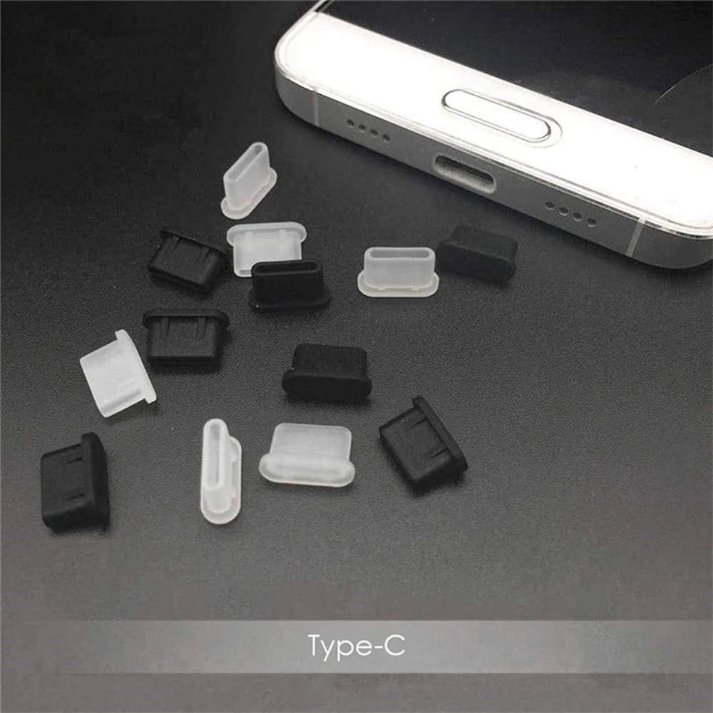 Cap Silicone Cover Anti Dust Plugs Type-C Dust Plug USB Charging Port Protector USB Type-c Cable