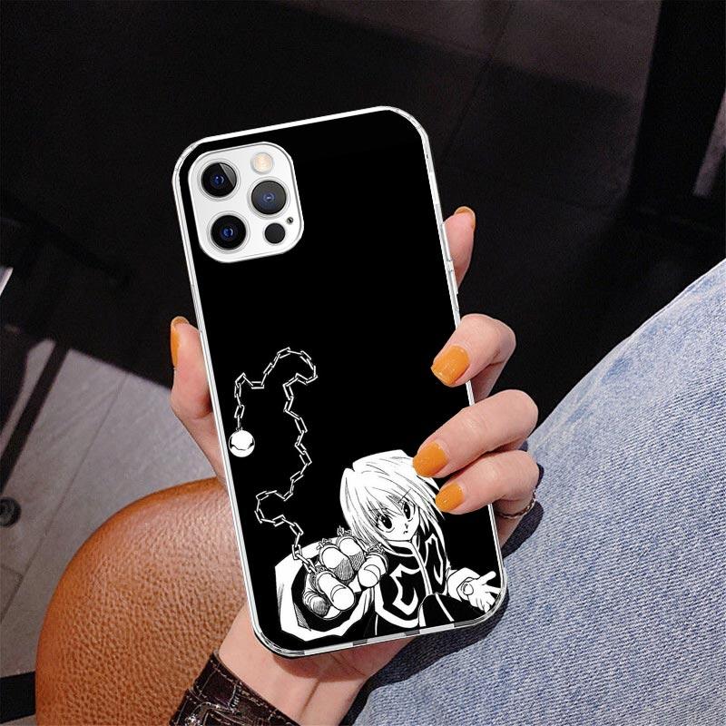 Black White Hunter X Phone Case For iPhone 17 Air 16 Pro Max 16E 15 + 14 Plus 11 12 13 Mini 7 8 SE Gift Print Cover Fundas 16 Pr
