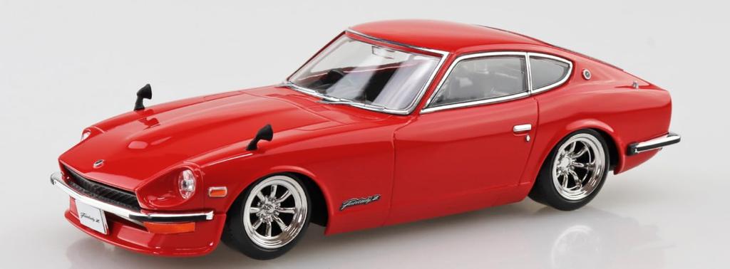 Aoshima Bunka Kyozai Rakupla Snap Kit Nissan S30 Fairlady Z Custom Red Plastic Model Co., Ltd. (AOSHIMA) 1/32 No. 15CU-RD Pre-Colored (Automobile)