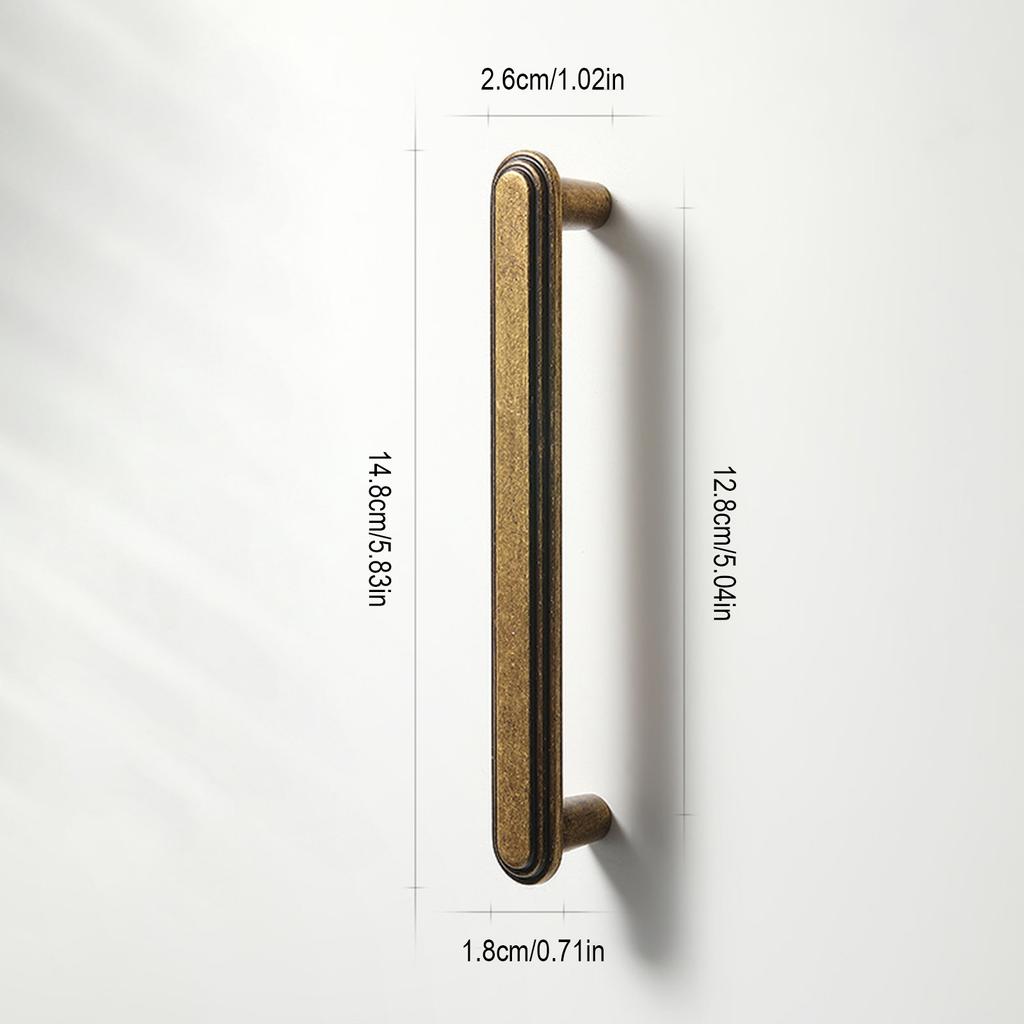 1pc Antique Bronze Cabinet Pull Drawer Handle Zinc Alloy Modern Minimalist Kitchen Cupboard Hardware for Wardrobe Door Furniture