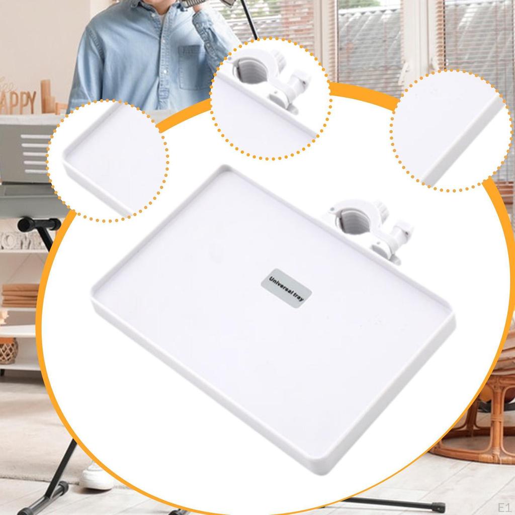 Stand Tray Clamp on Multipurpose Easy to Install Mic Accessory Utility Shelf for Recording
