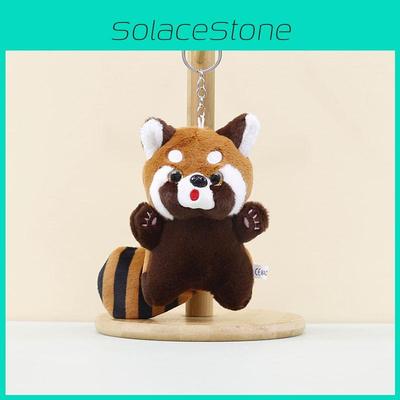 Adorabile Portachiavi Peluche Procione Cartone Animato Bambola Panda Coccolosa Ciondolo Zaino