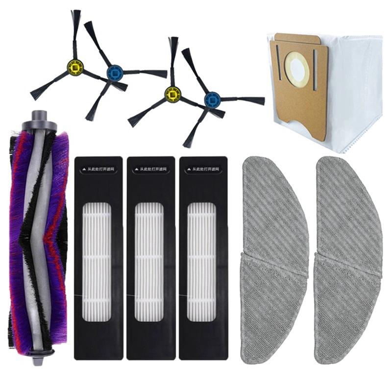 HEPA Фильтр Основная щетка-валик Боковая щетка Запчасти для робота-пылесоса Запасные части Аксессуары Пластик Для Midea S8 S8+ Роботизированный