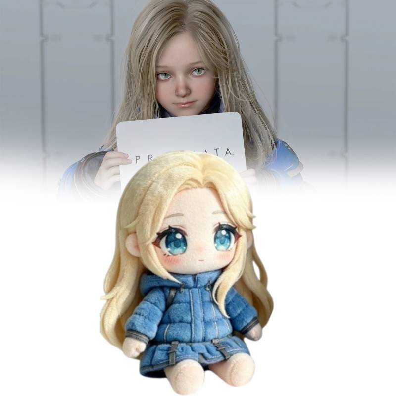 Pragmata Hugh Diana Plush Toy Game Character Stuffed Doll Collectible Soft Fluffy Figure Gift