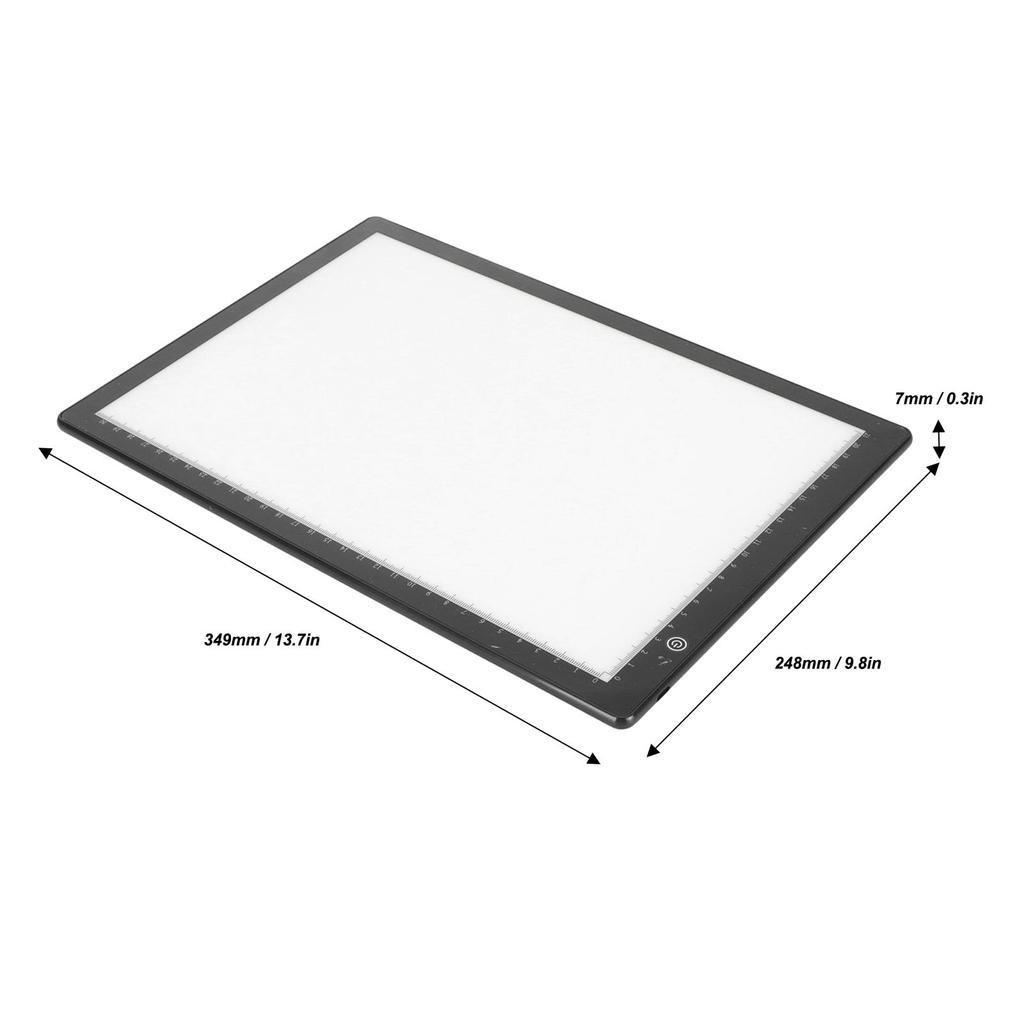 Slide viewer lightbox, ultra-thin light pad scanner with 3 brightness levels, USB-powered film negative and old slide scanning lightbox for displaying
