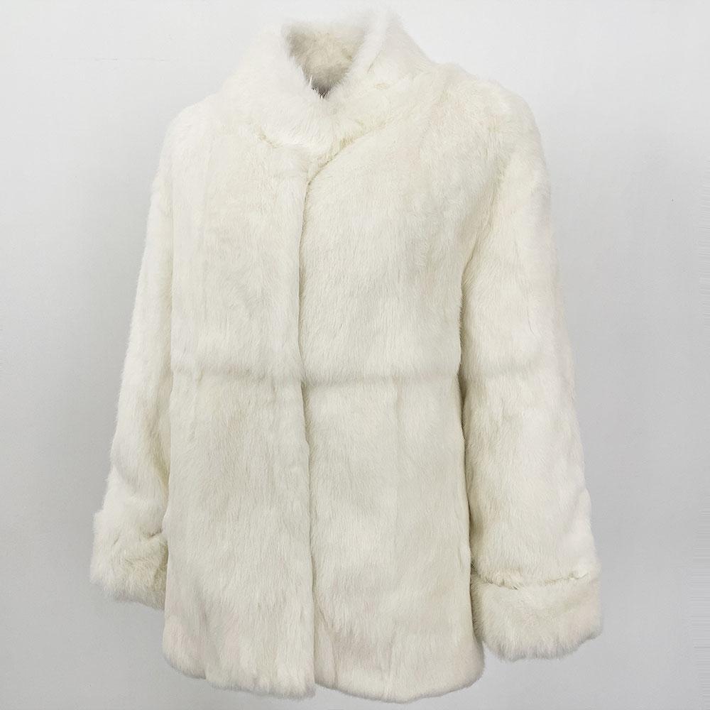 OFTBUY Autumn Winter Women Coat Real Natural Rabbit Fur Loose Collar Jacket Thick Warm Casual New Overwear Elegant Streetwear