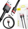 Baseus Cafule CATKLF-A91 USB-A To USB-C Cable 0.5m 3A QC 3.0 Braided Black/Red
