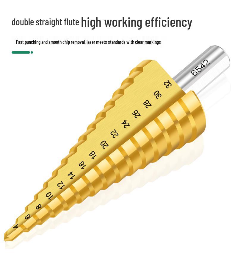 Cobalt-Stepped Twist Drill Bit for Hand Drills - Ideal for Steel & Stainless Steel