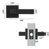SucceBuy Passage Door Handle 1 Pack  Door Lever Left Right Handing Rotation To OpenInterior To Hallways Closet Meeting Space