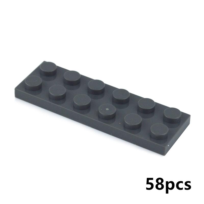 DIY Building Blocks Thin Figures Bricks 2x6 2x8 2x10 Dots Colorful Educational Creative Size Compatible all brand Toys for Kids