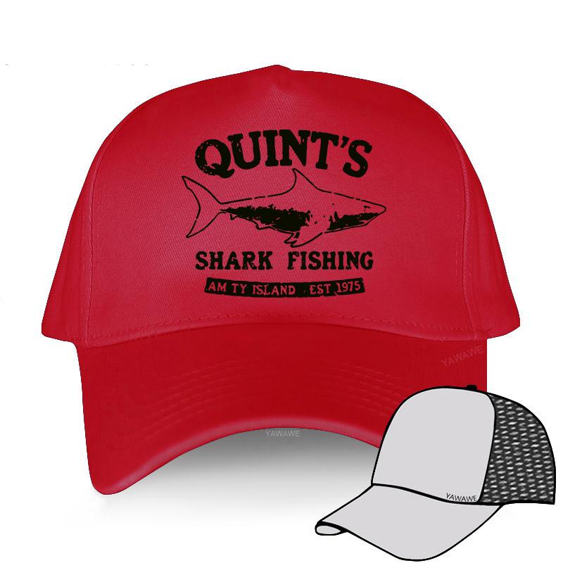 Yeni Eğlence ve rahat Güneş Işığı Quints Shark JAWS Amity Island 1975 Unisex beyzbol şapkaları nefes alabilen açık hava şapkaları