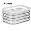 Meat Container for Fridge Bacon Lunch Meat Container for Refrigerator Meal Prep Containers Stackable Food Storage Boxes with Lid