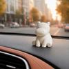 Compact Hippo Sculpture 3D Printed Hippopotamus Statue, Mini Size Desktop Decoration, Solid White Accessory Matte Finish Figurine for Home Office