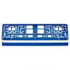Blue Metallic License Plate Frame AMIO-03174