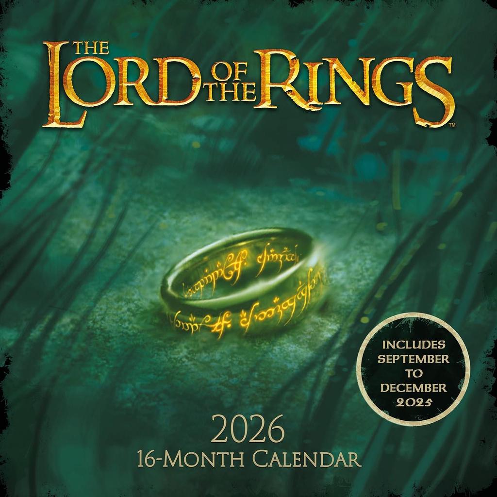 The Lord Of The Rings 2026 Square Calendar