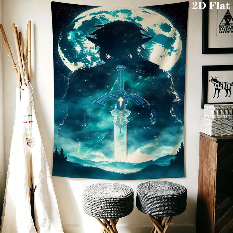 Fantasy Games Wall Hanging Printed Fabric Blanket Decorative Tapestries for Bedroom Living Room Home Decor