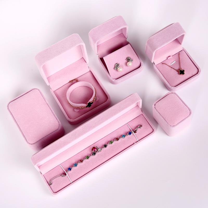 Velvet Jewelry Box for Necklaces, Pendants, Rings, Earrings, Studs, Bracelets