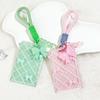 Ins Sliding Cover Card Holder Student Campus Card Holder Lanyard Anti Loss ID Holder Cards Case Bus Card Sleeve with Bow Pandent