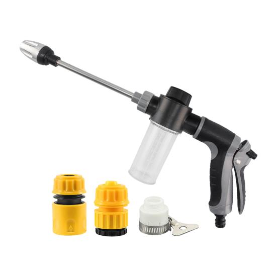 

Pressure Washer 15X More Powerful Hose High-Pressure Cleaner Than Traditional Easy Installation Universal Fit Walkways Cleaner D сірий