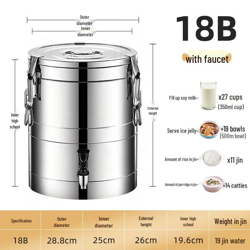 Lianmei Commercial Stainless Steel Insulated Food & Drink Dispenser