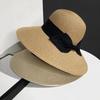 Summer Luxury Fashion Straw Hat Panama Hat Women Top Hat Large Brim Sun Protection Cap Versatile Vacation Beach Hat Fascinator