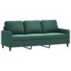 Vidaxl 4-Cz. Living Room Set, Dark Green, Upholstered In Velvet