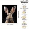 Cozy Flannel Throw Blanket with Cute Rabbit Print - Soft, Reversible, All-Season Nap Blanket for Office, Bed, Sofa, Camping