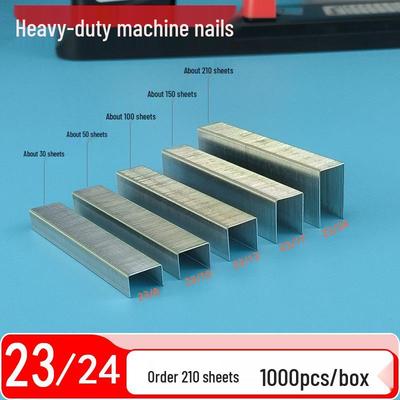 Heavy-Duty Stapler with 23/24 Thick Layer Staples - 1000 Staples/Box for Large Size Thickened Staples