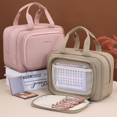 Grande Capacité Voyage Soins de la Peau Lavage Trousse de Toilette Multifonctionnel Affaires Pochette Maquillage Rangement Sac à Main Femmes Sac à Cosmétiques