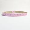 Fashion Punk Women's Belt Korean Style Casual Metal Buckle Waistband Versatile Star Hollow Eyelet Waist Strap Jeans Decor