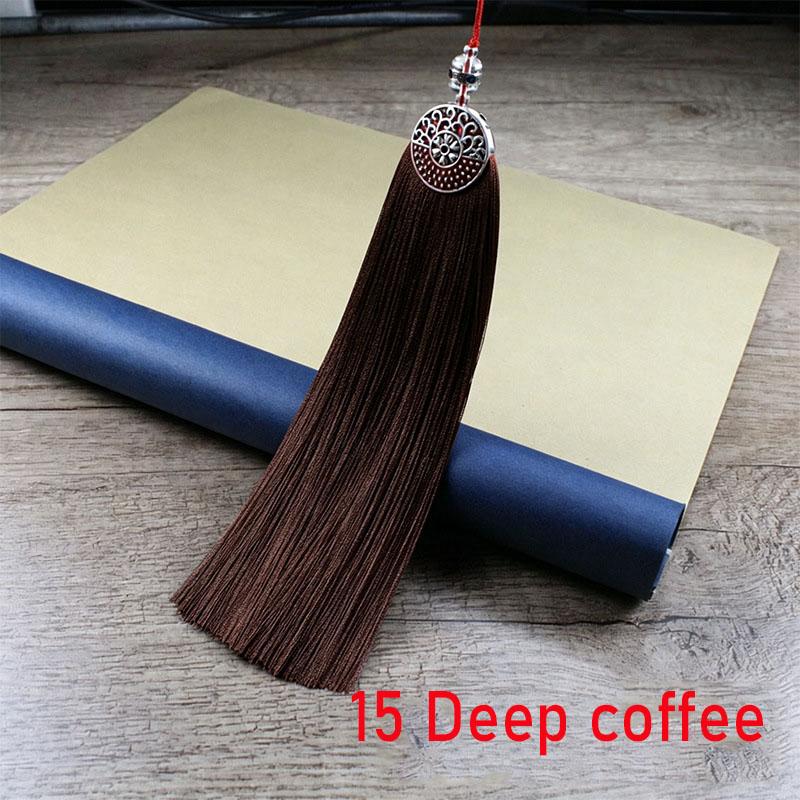 2Pcs Polyester Silk Tassel 15CM Handmade Soft Tassels Hanging Rope Pendant Tassel For DIY Crafts Jewelry Making Decoration