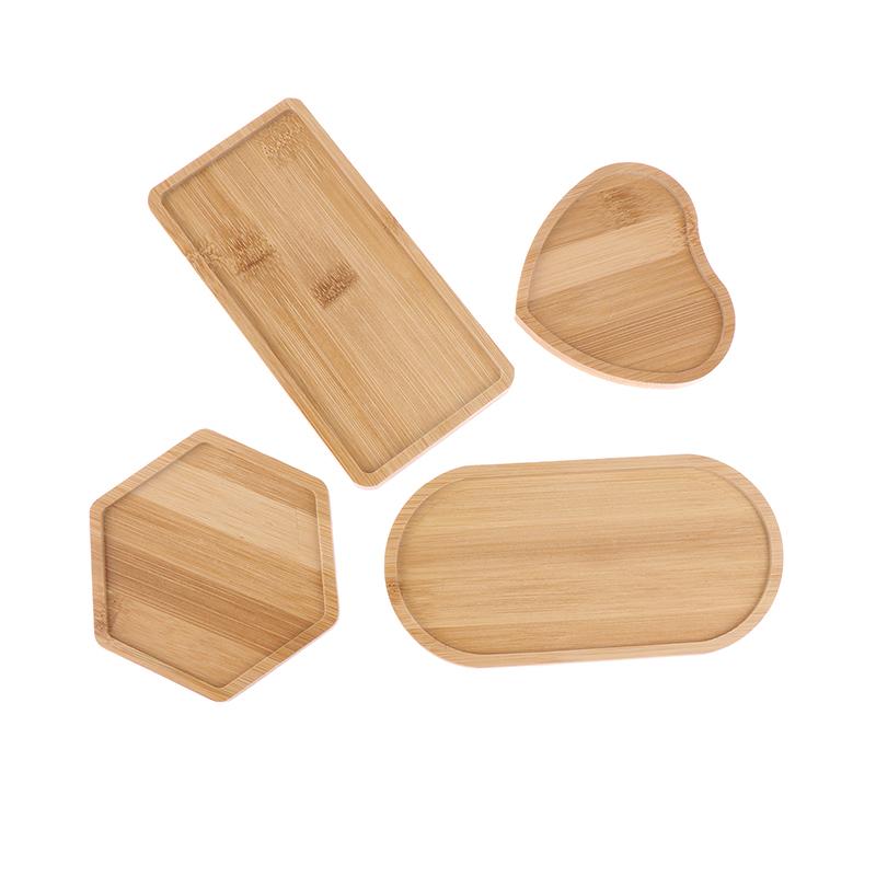 Wooden Soap Dispenser Tray Vanity Countertop Bottles Organizer Holder Diy Coasters Heart -Shaped Elliptical Hexagonal Rectangula