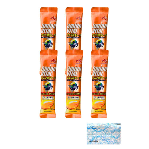 

Ajinomoto Amino Vital Citric Acid Charge Water, Лимонный вкус, 6 бутылок, 4500 мг лимонной кислоты, 1500 мг аминокислот, BCAA, Порошок для спортивного напитка, Включает O