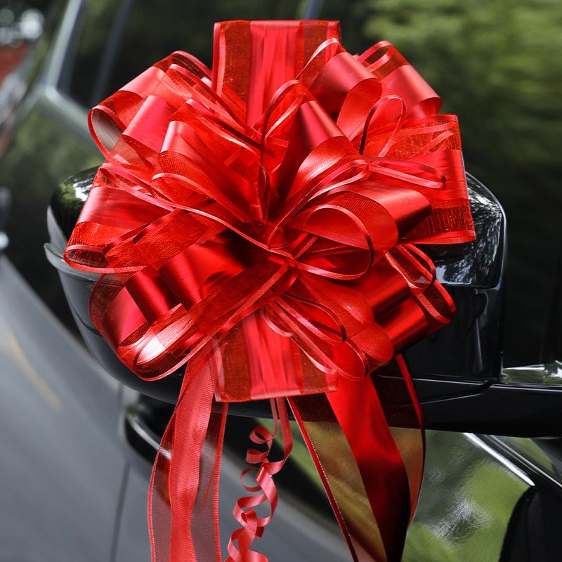 Large Wedding Car Ribbon Decoration for Bridal Team