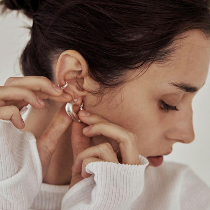 Dewy Desert Volume Oval Hoop