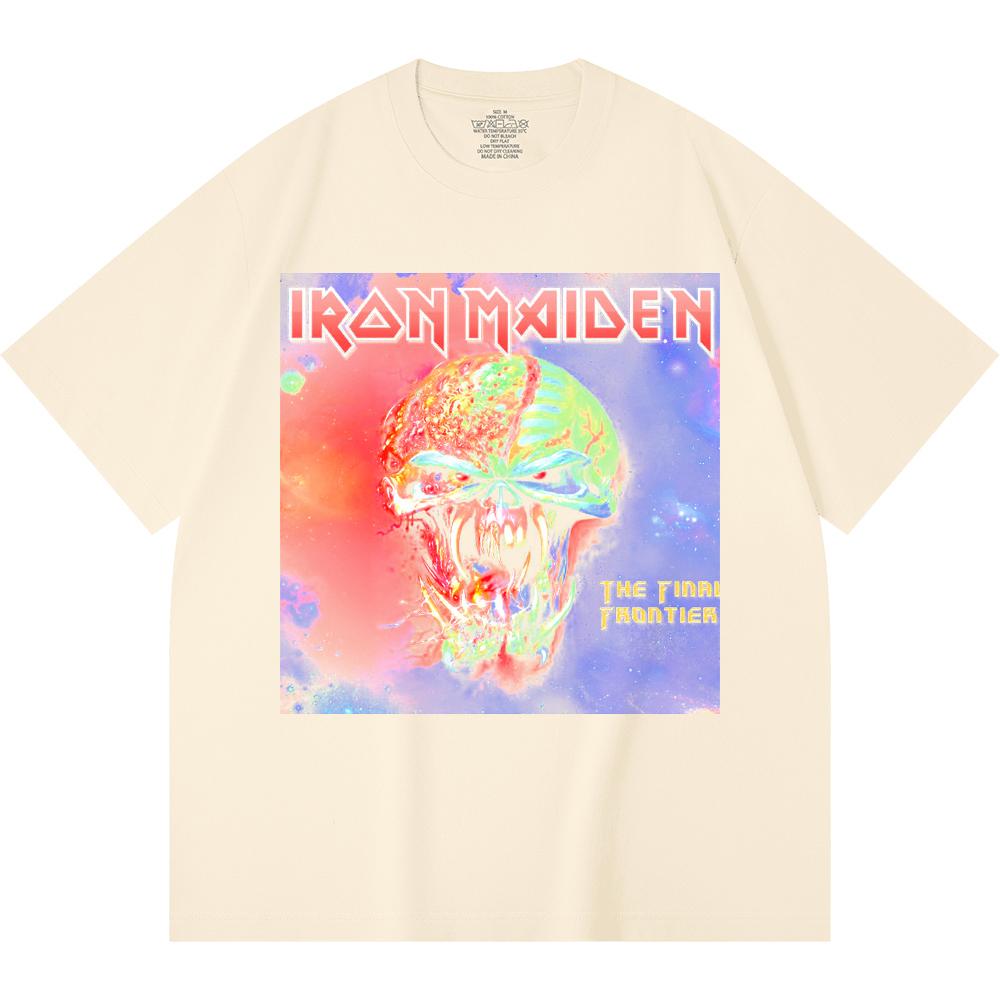 230 g/m² 100% Baumwolle Heavy Metal T-Shirt Rockband Beliebte Musik Druck Unisex Schweres Baumwoll-T-Shirt