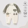 Nation's Top-Selling: Antibacterial Cotton Baby Bodysuit for Spring & Autumn - Long Sleeve, Perfect for Crawling & Home Wear.