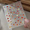 1Pcs Maple Leaf Autumn Nail Art Sticker  Elegant Bronzing Gold Fall Leaves Red Leaf Nail Decals Diy Nail Art Decoration