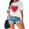 MAIHUN Womens Valentines Day Shirts Cute Love Heart Tshirts Funny Teen Girls Valentines Short Sleeve