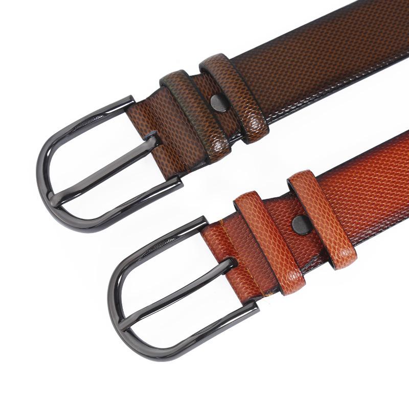 Pu Smooth Belt Strip Alloy Pin Buckle Wear-Resistant And Scratch-Resistant Men'S Business Belt Men'S Belt