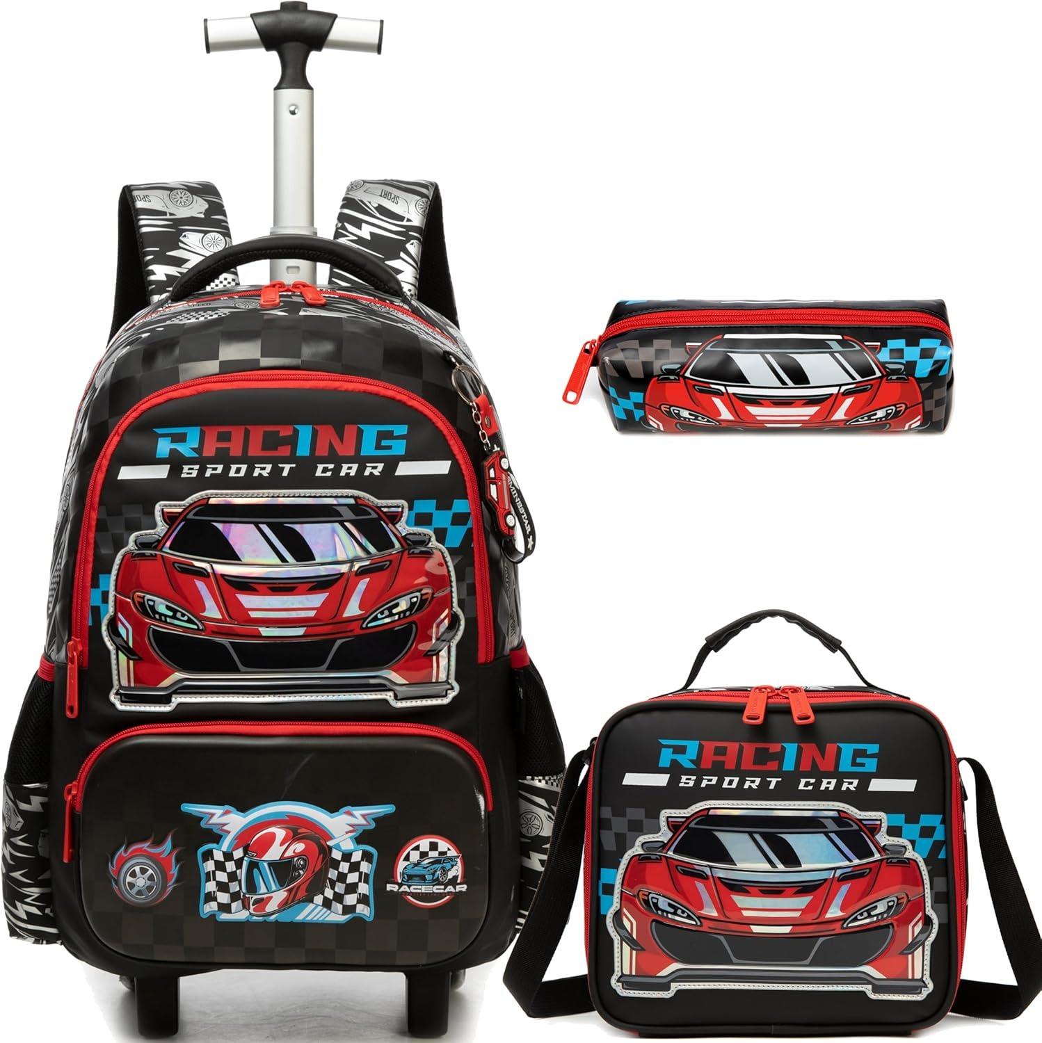 Kids Wheeled Backpack Children`s Rolling Travel