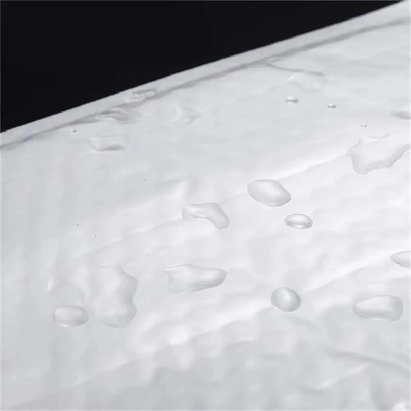 50Pcs Durable Soft Bubble Mailers Pearlescent Film Waterproof Shipping Bags Self Sealing White Foam Envelope Packaging Bag