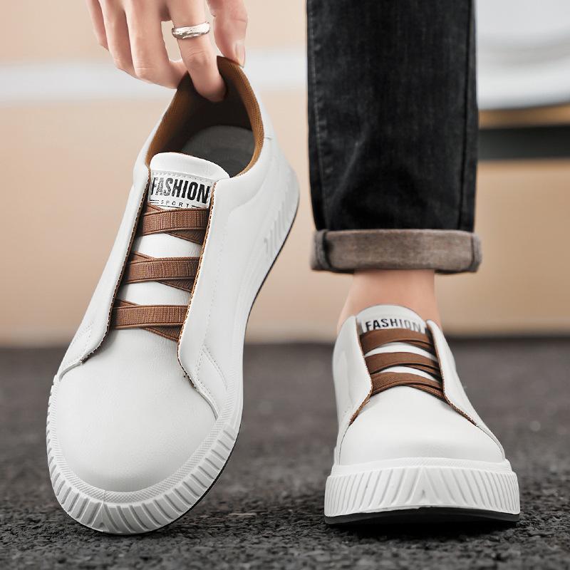 New Casual Shoes and Leather Shoes for Spring 1999 Korean Style Versatile and Personalized Men's Shoes Board Shoes Fashionable and Trendy White Shoes