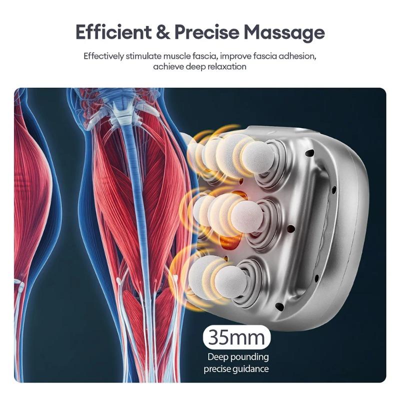 18-Head Fascia Gun High-Frequency Vibration Body Massage Gun Back and Waist Massager Neck Shoulder Massager Muscle masajeador