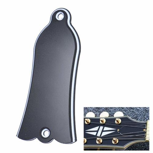 2-Hole Bell-Shaped PVC Truss Rod Cover Plate Scroll Plate for Gibson LP SG Flying V ES Guitars. Made with safe, environmentally friendly materials.