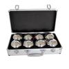 Petanque Set Master 8 Chrome Fipjp Balls + Aluminum Cover
