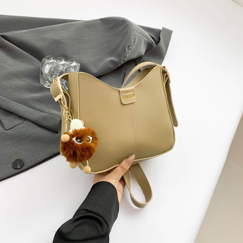 

Chic 2024 Summer Stylish Casual Bucket Bag In Black Cream Brown And Khaki For Trendy Outfits Without Pendant хакі