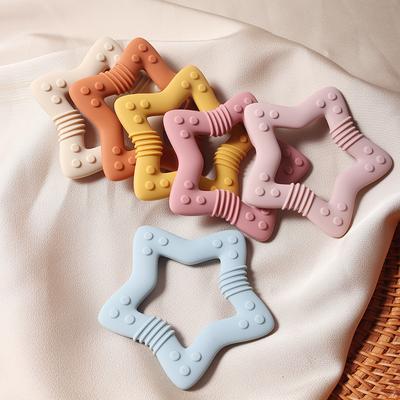 Anneau de dentition en silicone New Star de qualité alimentaire en forme de cœur pour bébé