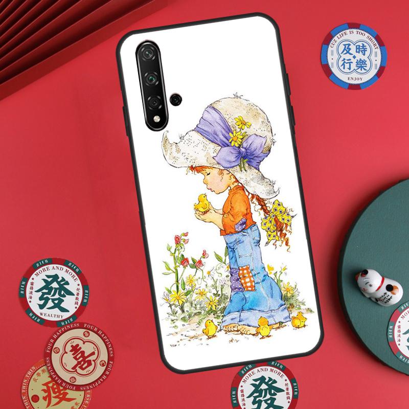 Sarah Kay pattern For Huawei Nova 11 Pro 9 10 SE Y70 Y60 Y90 Y61 Y91 Y73 Y72 12s 12i 11i 8i P30 P40 Lite Case