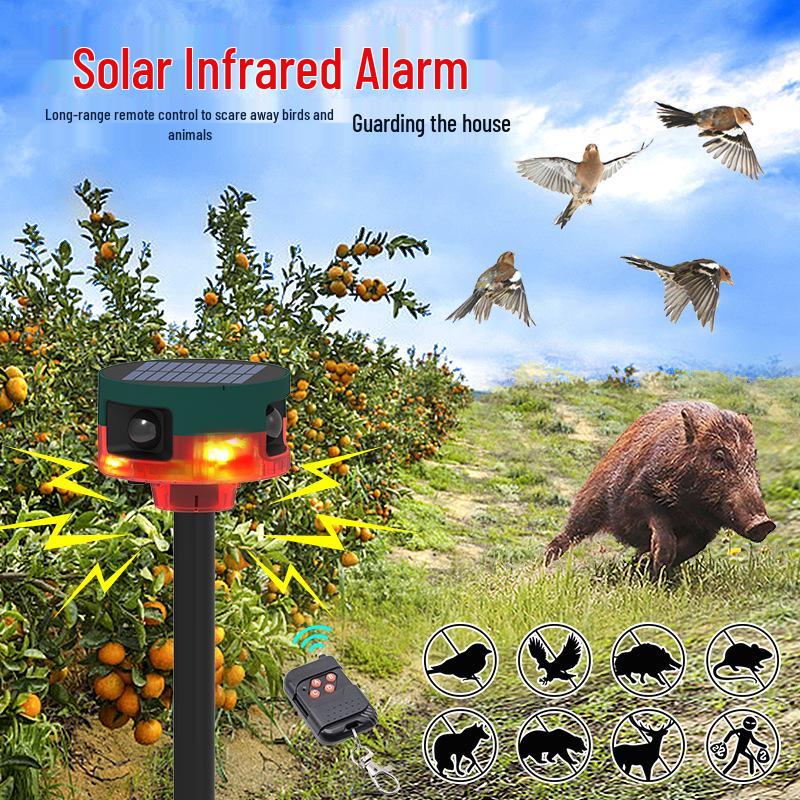 

Вулична сонячна сирена-сигналізація з інфрачервоним датчиком руху та пультом дистанційного керування N911S Red English Version